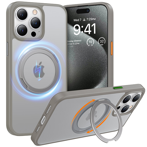Picture of Torras iPhone 15 Pro Max UPRO Ostand Pro Case Grey