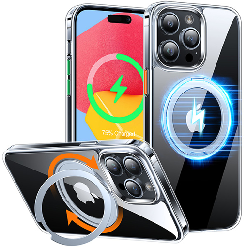 Picture of Torras iPhone 15 Pro UPRO Ostand Pro Case Clear