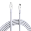 Picture of iOsuite TPE (USB-C) TO (USB-C) Braided Cable - 100W - 1.2M - White - RY-X36