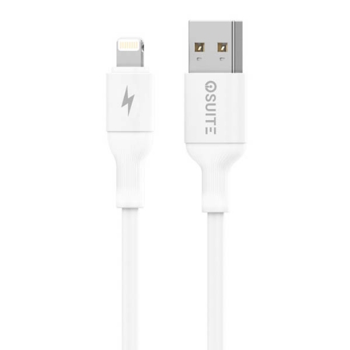 Picture of iOsuite TPE Cable (USB-A) TO (Lightning) - 2.1A - 1M length - White - DC11