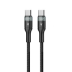 Picture of iOsuite Aluminum Alloy Head (USB-C) TO (USB-C) Cable - 60W - 2M - Black - DC35A