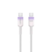 Picture of iOsuite PVC housing (USB-C) TO (USB-C) Gradient Clear Cable - 60W - 1.2M - PurPle