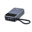 Picture of iOsuite Power Bank 20,000 mAh PD 65W Fast Charging (2 Ports) 1 USB-C & 1 USB-A with USB-C Cable - Black