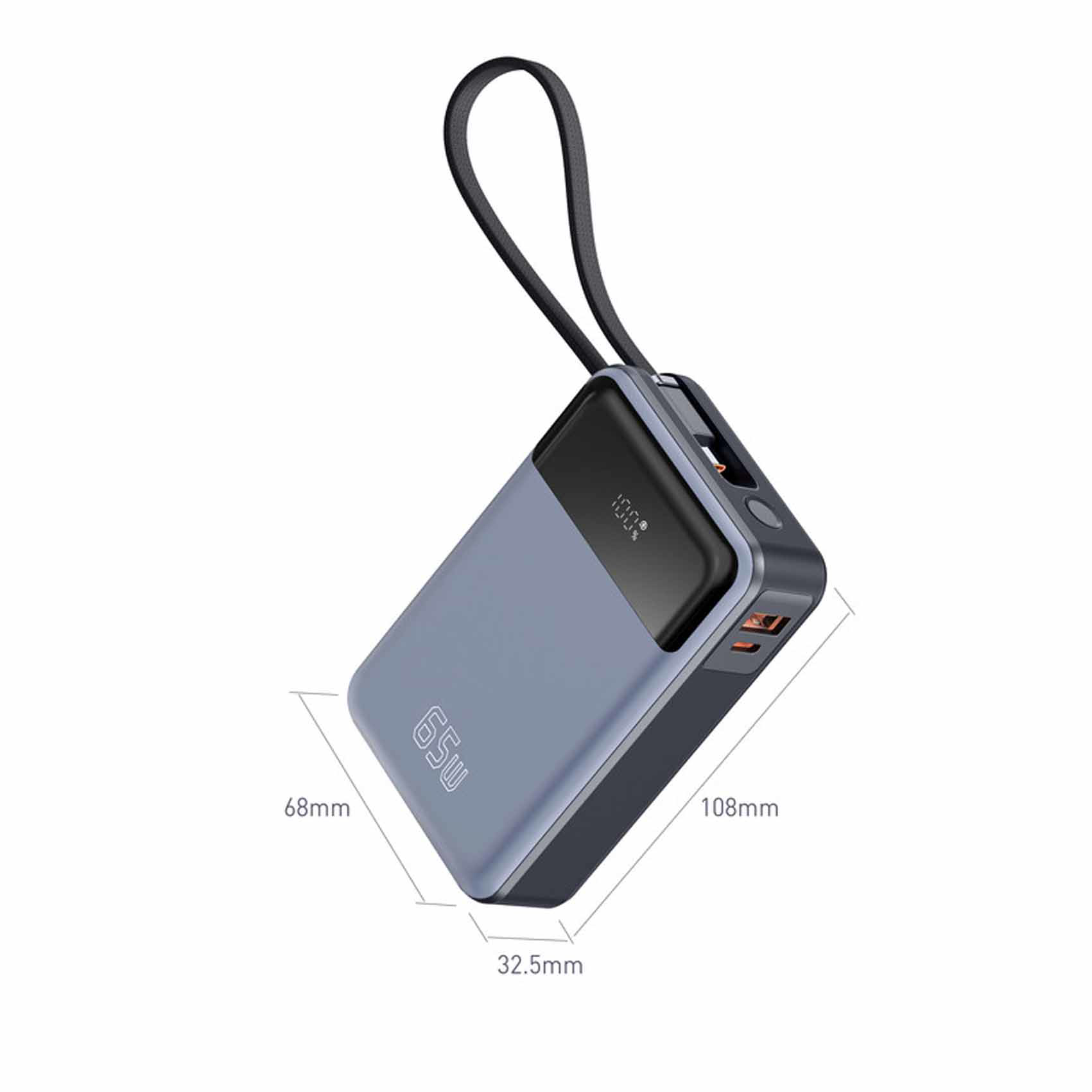 iOsuite Power Bank 20,000 mAh PD 65W Fast Charging (2 Ports) 1 USB-C ...