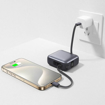 Picture of iOsuite mini size Power Bank 10,000 mAh PD 22.5W Fast Charging with Type C cable and Lightning cable and 1*USB C Port - Silver