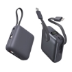 Picture of iOsuite mini size Power Bank 20,000 mAh PD 22.5W Fast Charging with Type C cable and Lightning cable and (2 Ports) 1*USB-C & 1*USB-A - Grey
