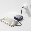 Picture of iOsuite mini size Power Bank 20,000 mAh PD 22.5W Fast Charging with Type C cable and Lightning cable and (2 Ports) 1*USB-C & 1*USB-A - Grey