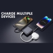 Picture of iOsuite mini size Power Bank 20,000 mAh PD 22.5W Fast Charging with Type C cable and Lightning cable and (2 Ports) 1*USB-C & 1*USB-A - Grey