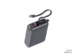Picture of iOsuite mini size Power Bank 20,000 mAh PD 45W Fast Charging with (2 Ports) 1*USB-C & 1*USB-A with USB-C Cable - Grey