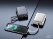 Picture of iOsuite mini size Power Bank 20,000 mAh PD 45W Fast Charging with (2 Ports) 1*USB-C & 1*USB-A with USB-C Cable - Grey