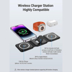 Picture of iOsuite 3-in-1 Fold Magnetic Wireless Charge with 1*USB C input - Black - GW35