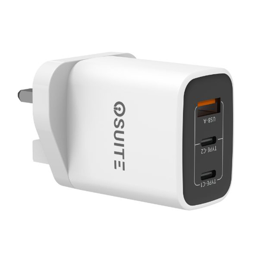 Picture of iOsuite Home Charger QC 67 Watt GaN Tech with 3 Ports - RY-U67-ACC